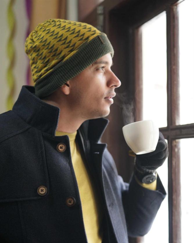 Woollen beanies for men